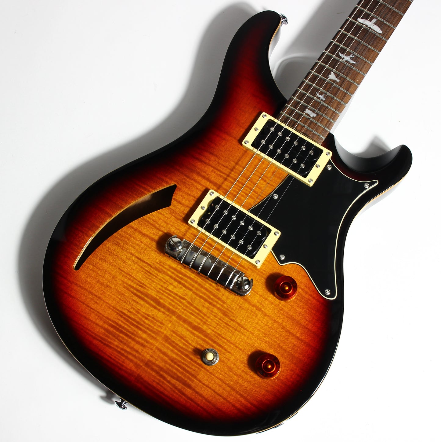 2012 PRS Custom 22 SE Semi-Hollow Flametop - Tri-Color Sunburst, Black Back!
