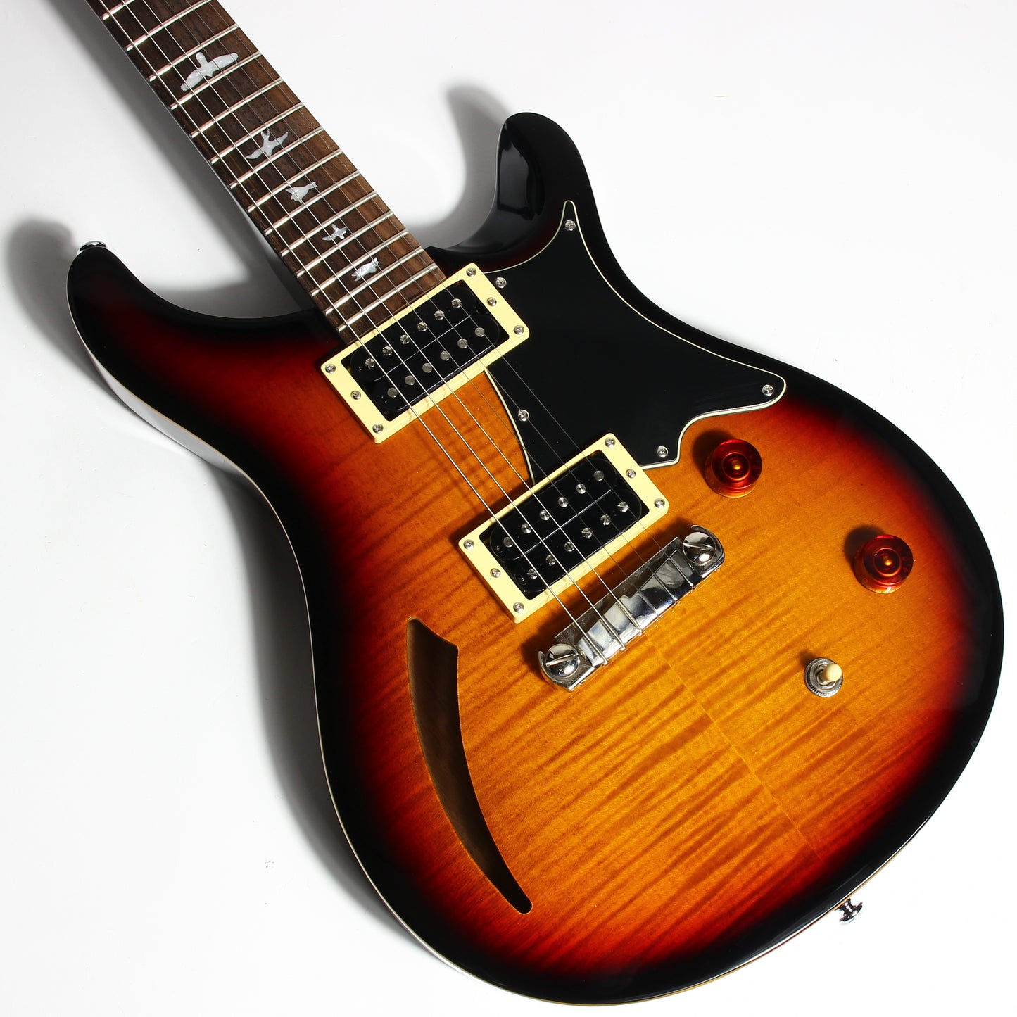 2012 PRS Custom 22 SE Semi-Hollow Flametop - Tri-Color Sunburst, Black Back!