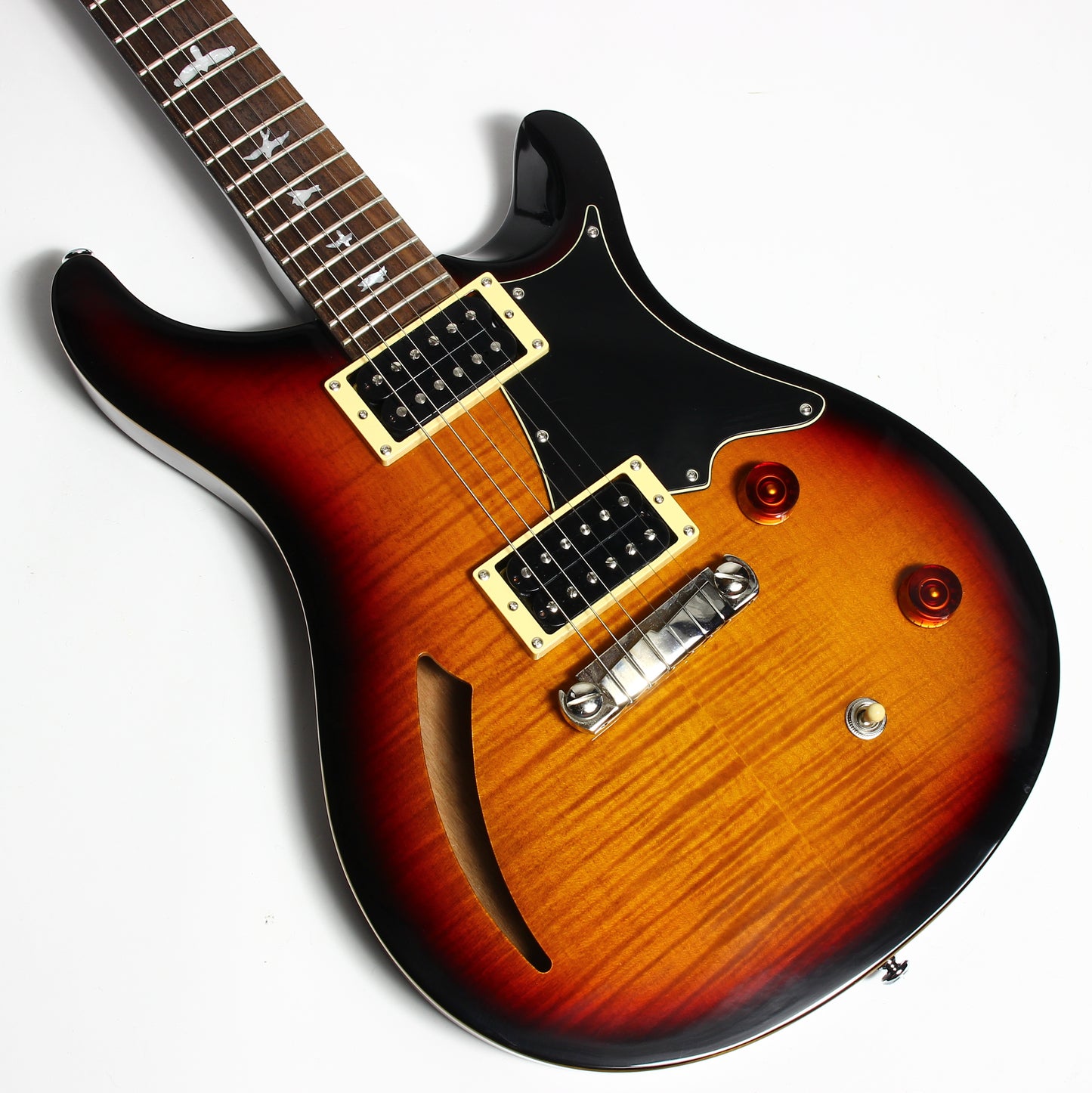 2012 PRS Custom 22 SE Semi-Hollow Flametop - Tri-Color Sunburst, Black Back!