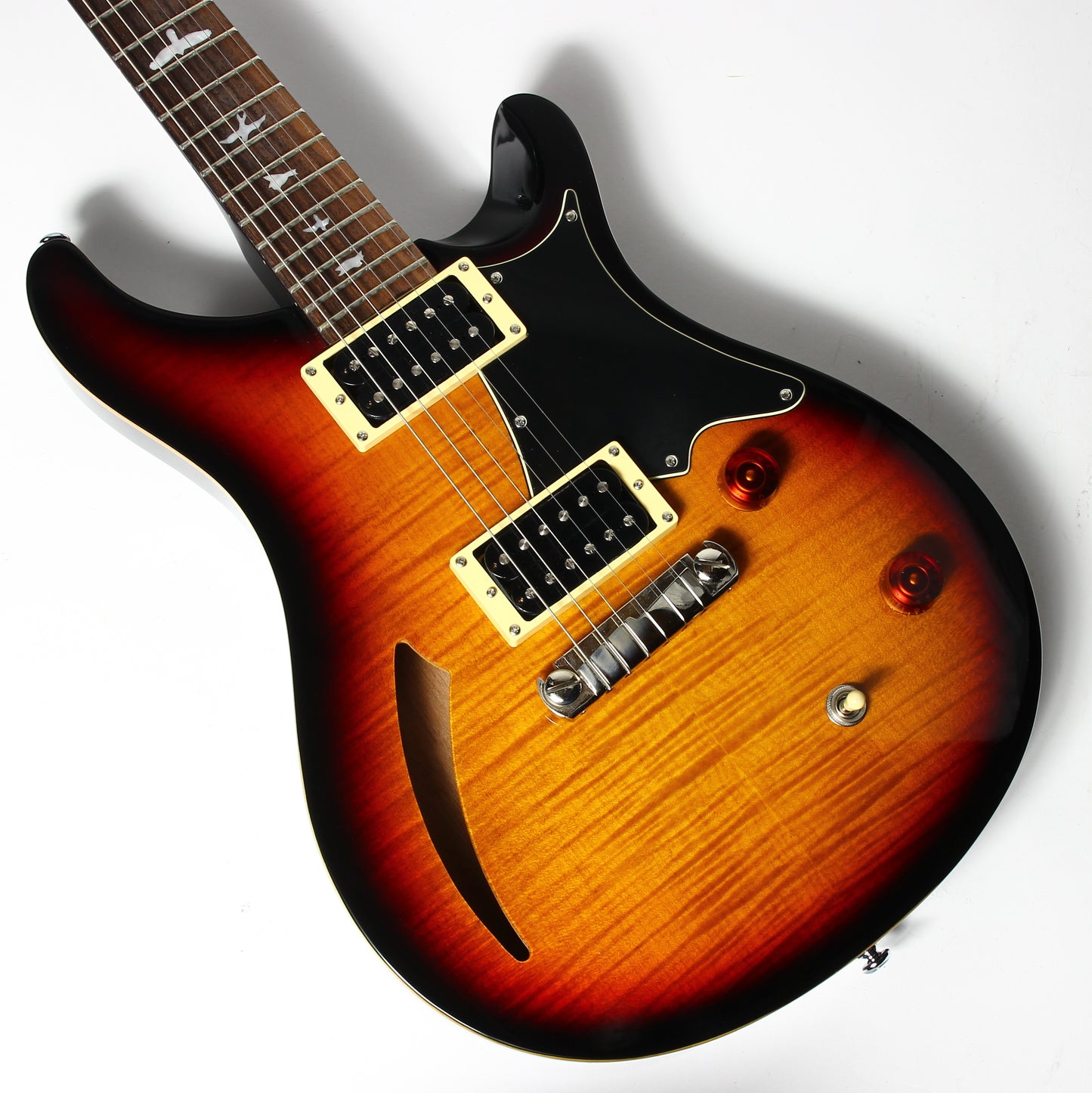 2012 PRS Custom 22 SE Semi-Hollow Flametop - Tri-Color Sunburst, Black Back!