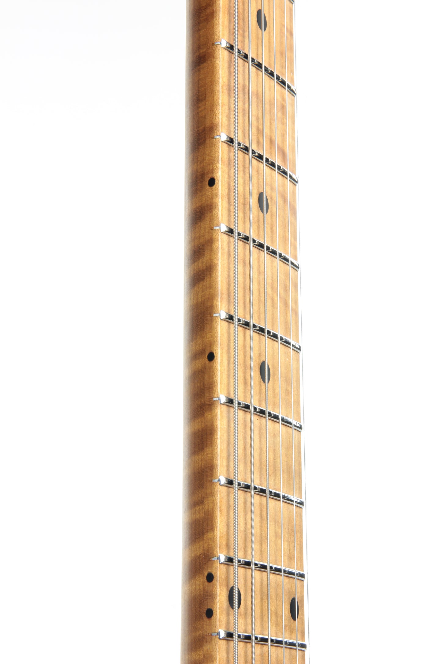 2019 Ernie Ball Music Man Valentine - Trans Buttermilk, Shell Pickguard, Roasted Figured Maple Neck & Fretboard