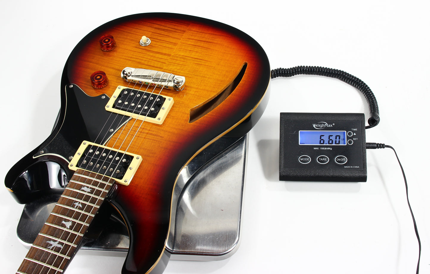 2012 PRS Custom 22 SE Semi-Hollow Flametop - Tri-Color Sunburst, Black Back!