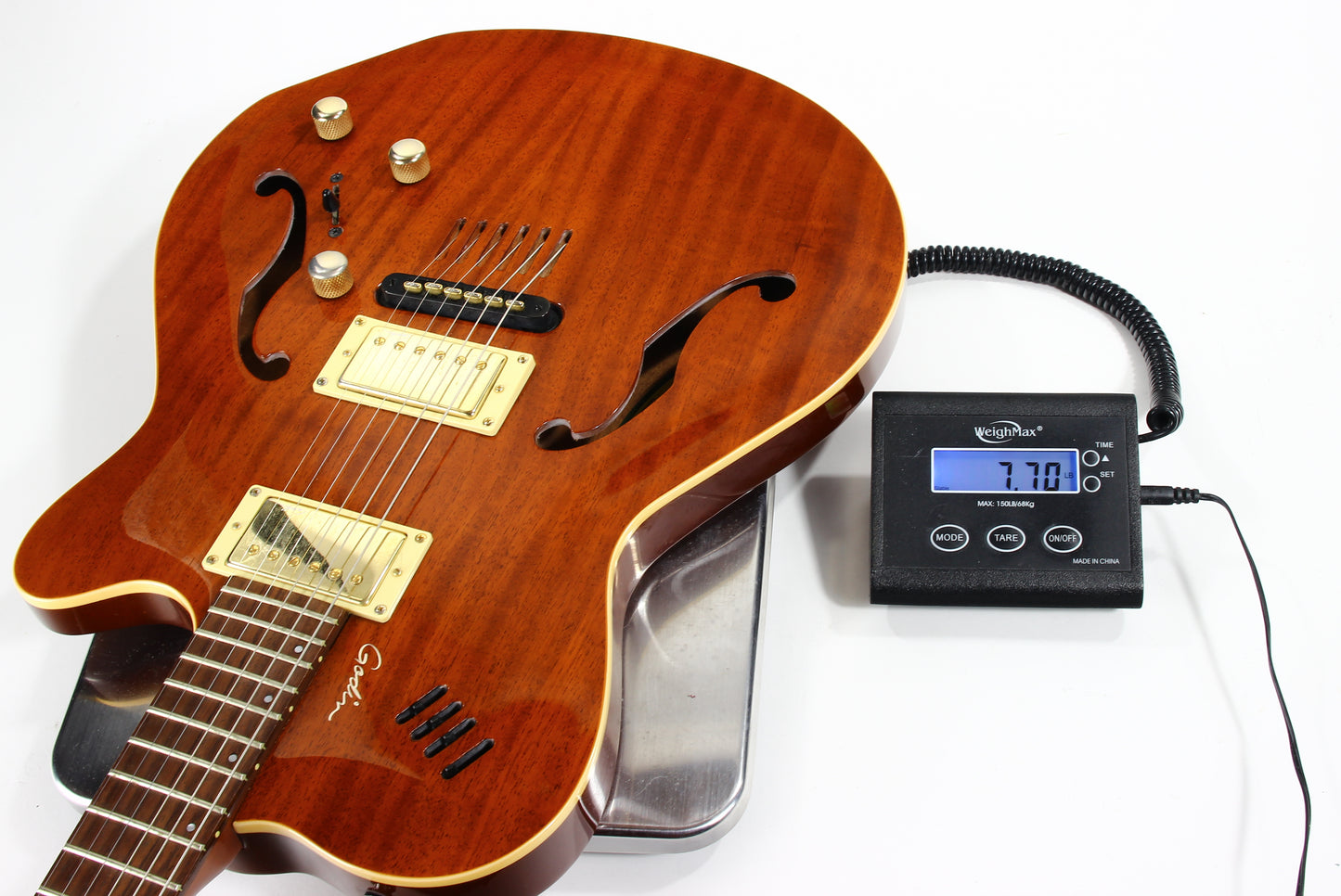 2004 Godin Montreal Two 2 Voice Acoustic Electric Semi-Hollow Guitar -- Solid Mahogany, Hybrid