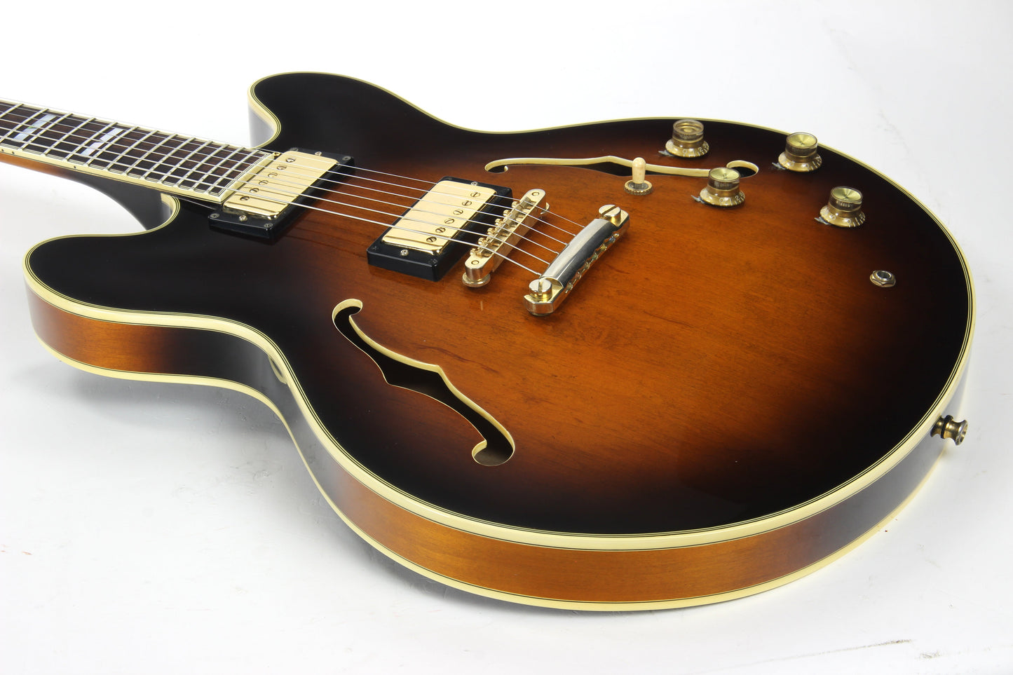 1983 Epiphone Japan Sheraton Matsumoku MIJ - Sunburst Finish, Stop Tail, pre-elite elitist