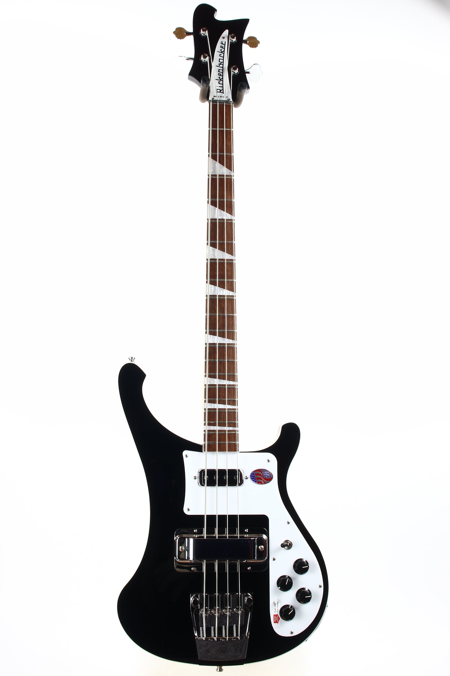 MINT 2022 Rickenbacker 4003 Electric Bass JG Jetglo Black - Triangle Inlays, Original Case
