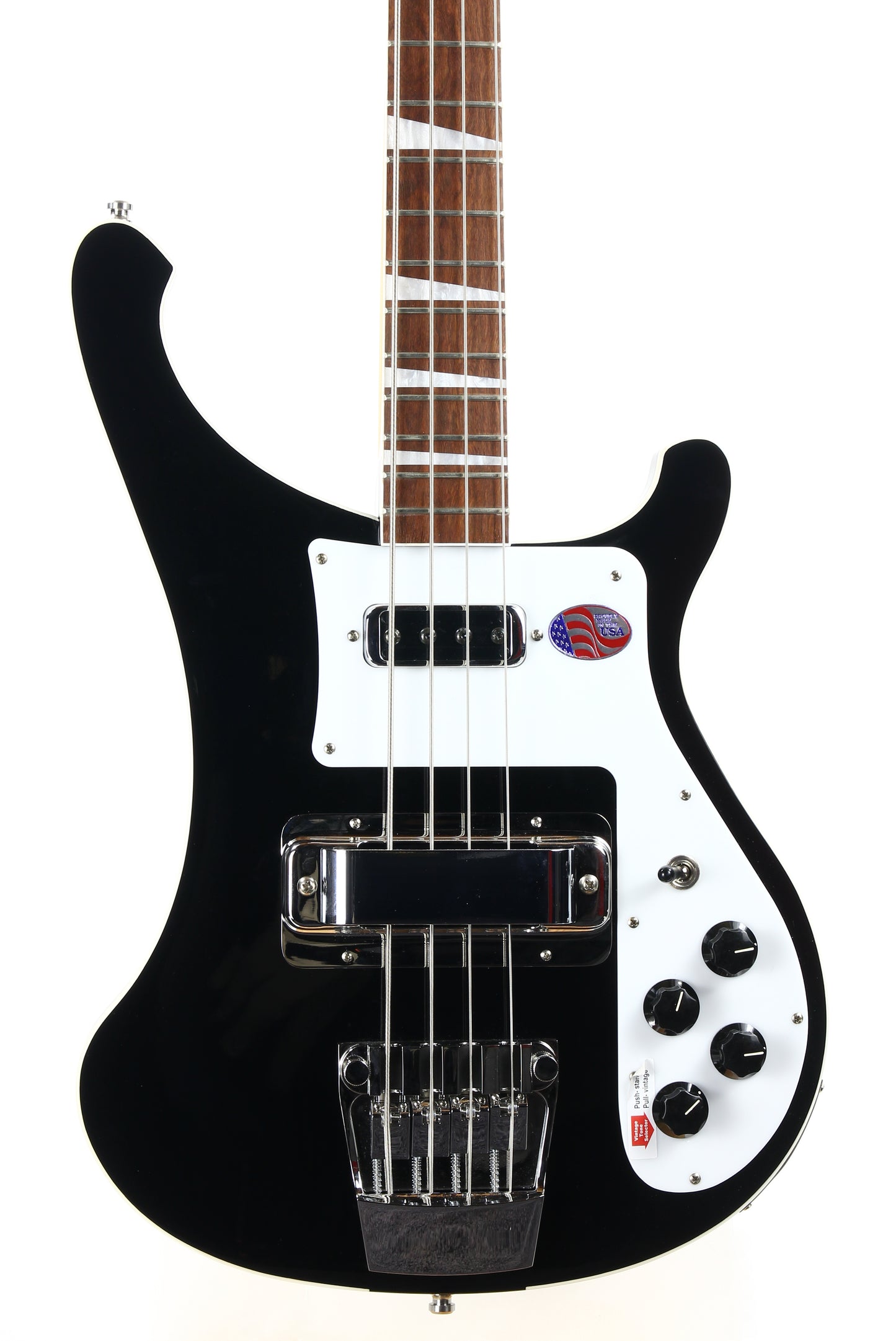 MINT 2022 Rickenbacker 4003 Electric Bass JG Jetglo Black - Triangle Inlays, Original Case