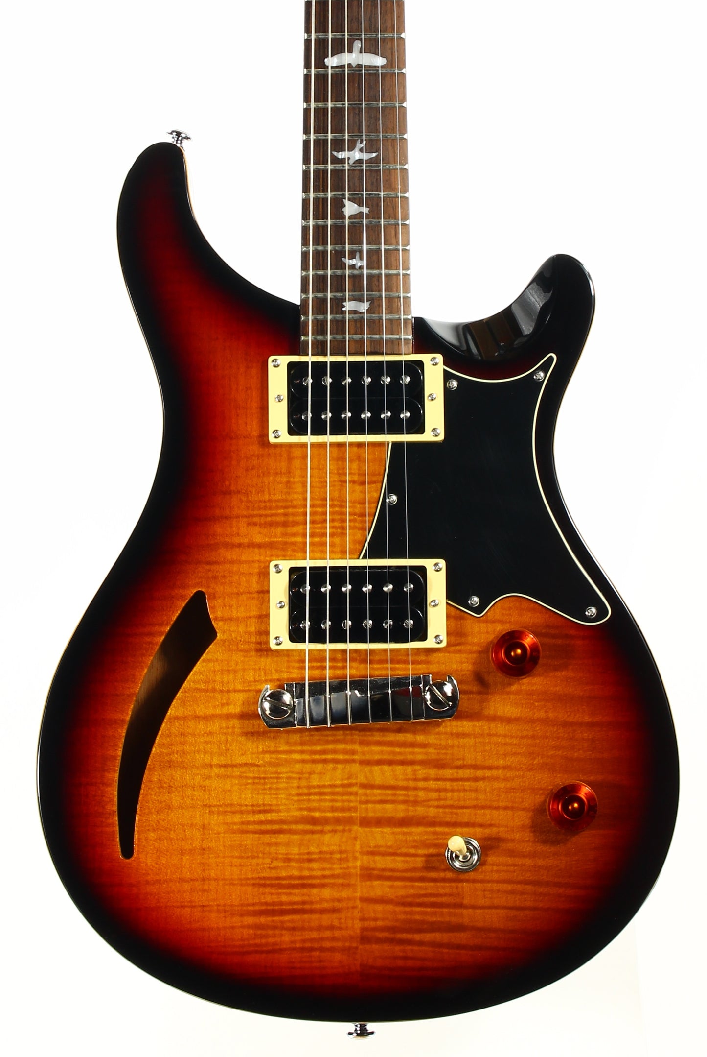 2012 PRS Custom 22 SE Semi-Hollow Flametop - Tri-Color Sunburst, Black Back!