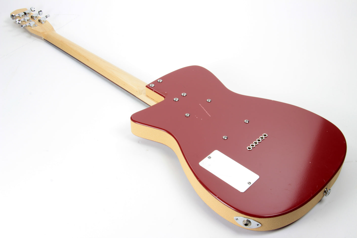 2005 Jerry Jones Neptune Baritone 6-String Guitar U-2 Single Cut Red 2 Pickup Model