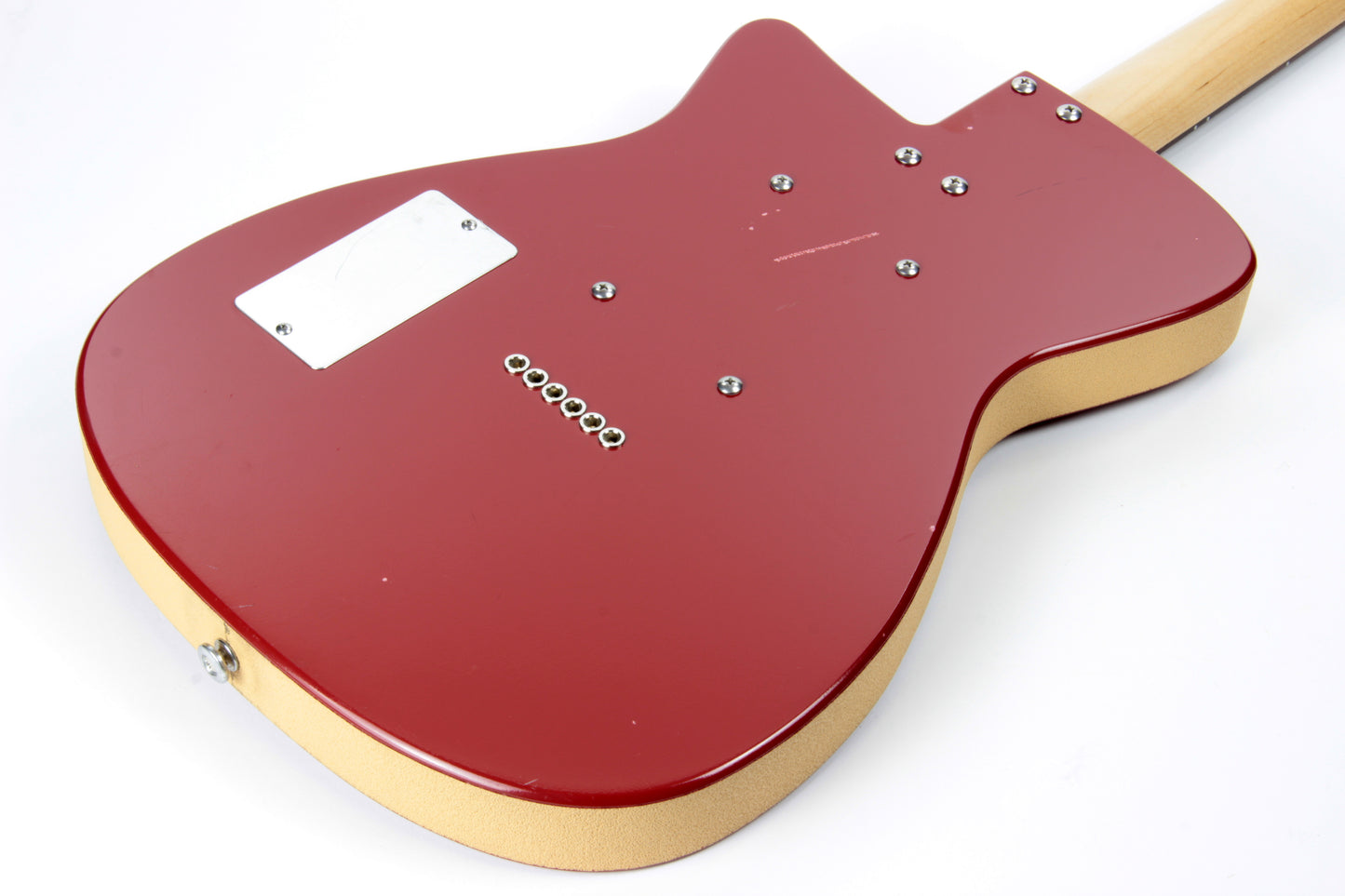 2005 Jerry Jones Neptune Baritone 6-String Guitar U-2 Single Cut Red 2 Pickup Model