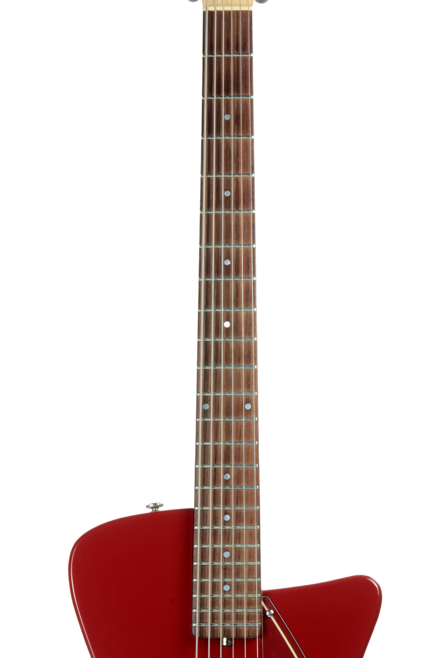 2005 Jerry Jones Neptune Baritone 6-String Guitar U-2 Single Cut Red 2 Pickup Model