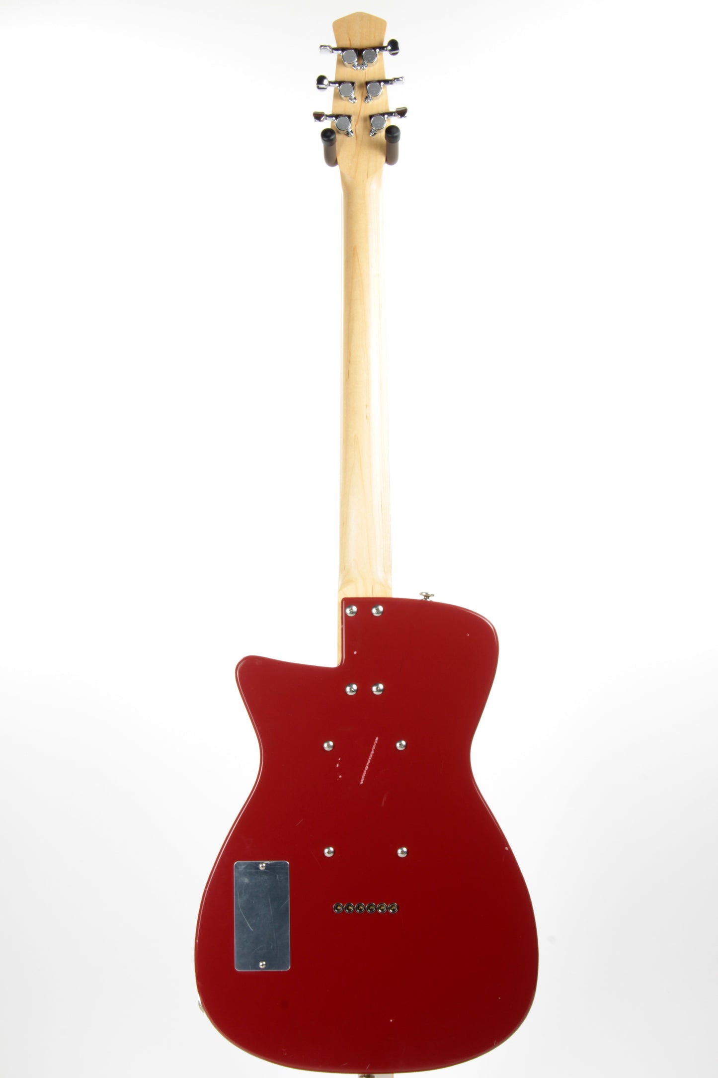 2005 Jerry Jones Neptune Baritone 6-String Guitar U-2 Single Cut Red 2 Pickup Model