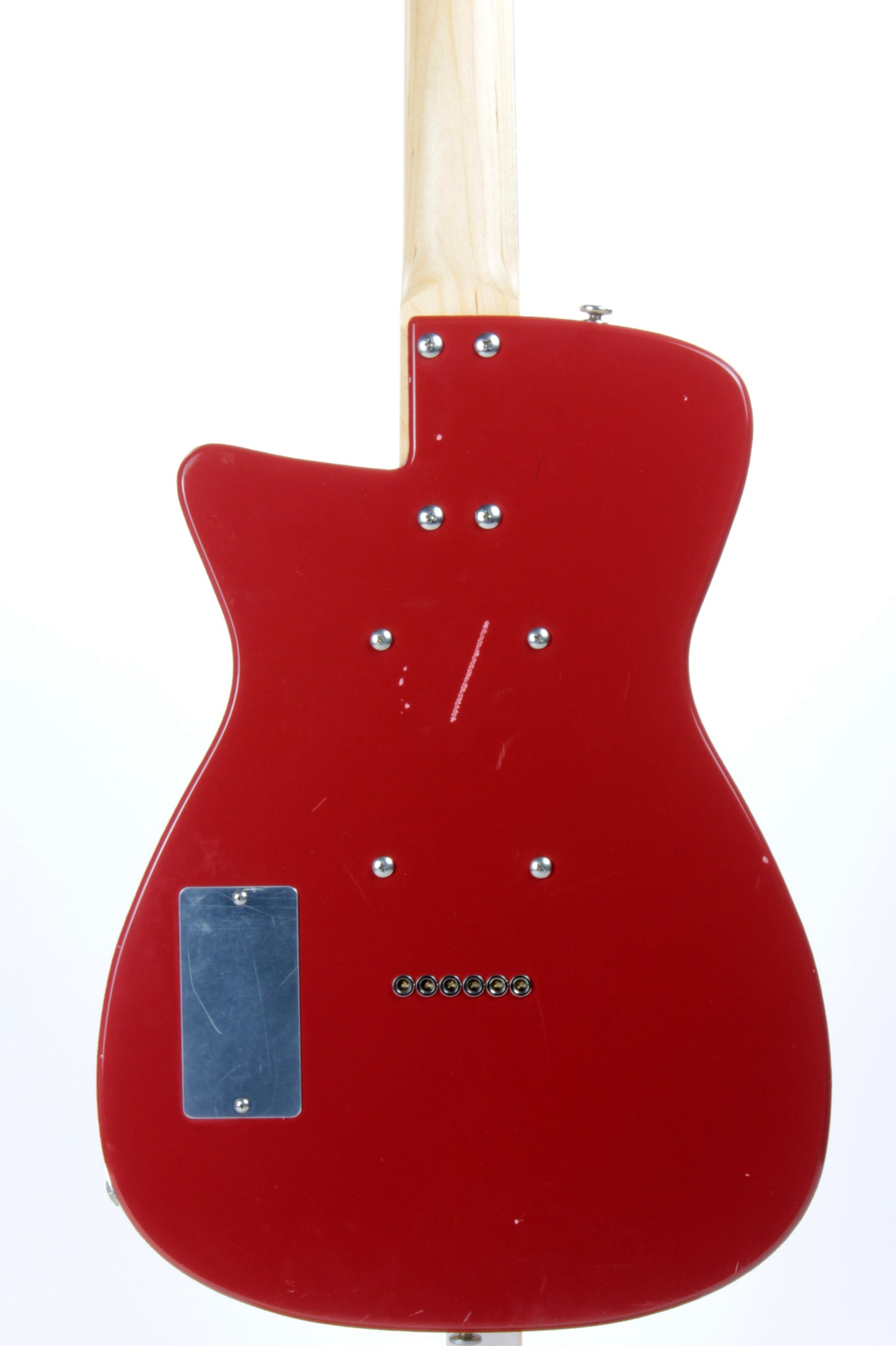 2005 Jerry Jones Neptune Baritone 6-String Guitar U-2 Single Cut Red 2 Pickup Model