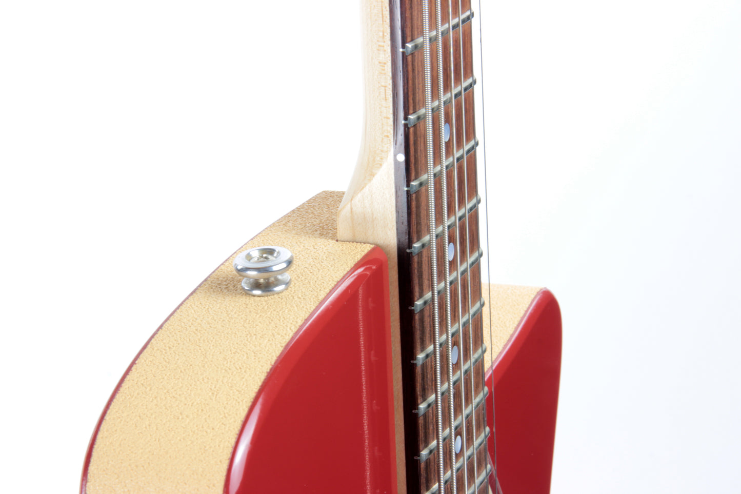 2005 Jerry Jones Neptune Baritone 6-String Guitar U-2 Single Cut Red 2 Pickup Model