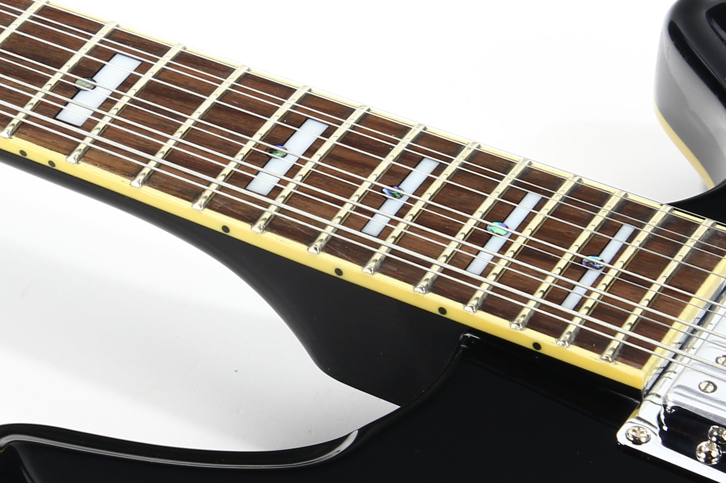 2012 Italia Rimini 12-String BLACK -- Semi Hollowbody Electric Guitar, Trev Wilkerson Design
