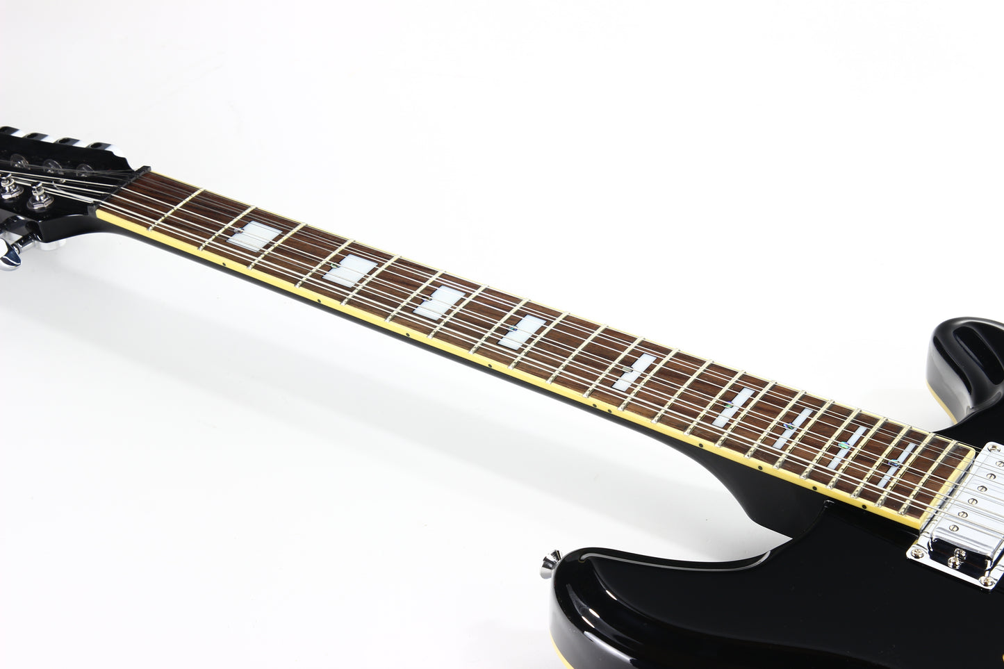 2012 Italia Rimini 12-String BLACK -- Semi Hollowbody Electric Guitar, Trev Wilkerson Design