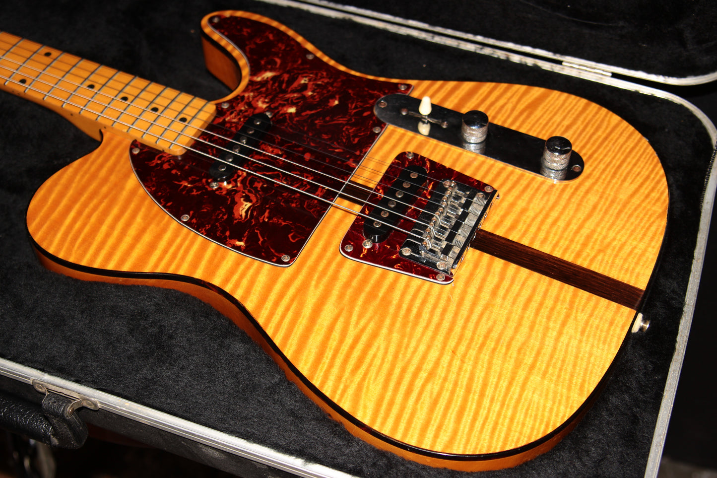 c. 1985 Hohner The Prinz Madcat Tele Lawsuit Headstock - w/ Fender Telecaster Case, Prince style