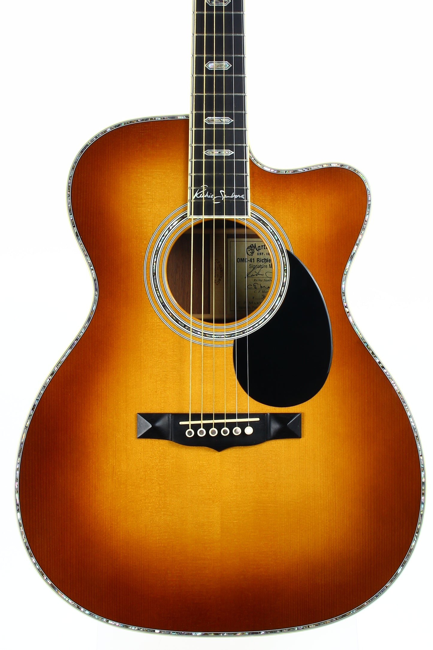 2006 Martin OMC-41 Richie Sambora Signature 6-String Madagascar Rosewood Acoustic Guitar - om45 om42 signed label