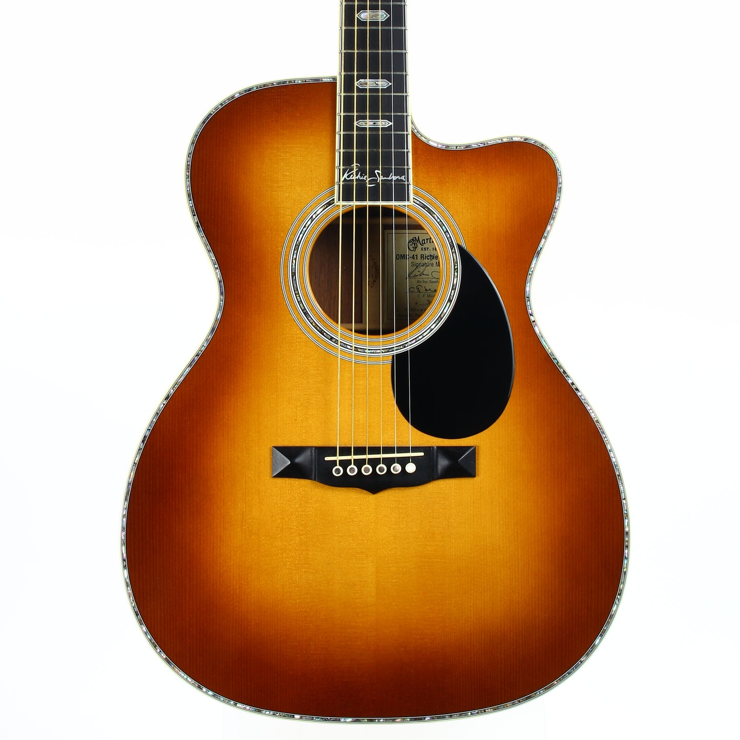 2006 Martin OMC-41 Richie Sambora Signature 6-String Madagascar Rosewood Acoustic Guitar - om45 om42 signed label