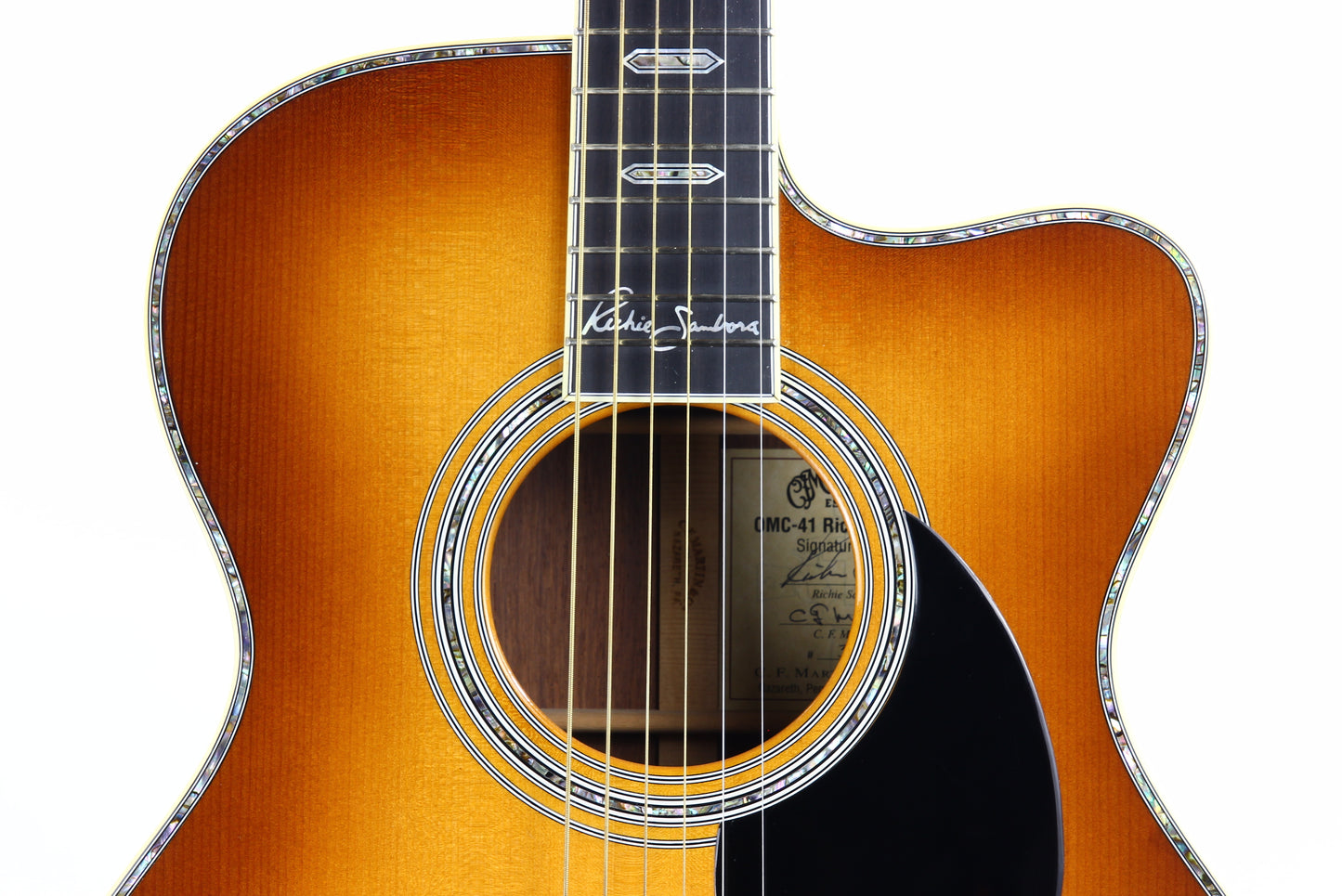 2006 Martin OMC-41 Richie Sambora Signature 6-String Madagascar Rosewood Acoustic Guitar - om45 om42 signed label