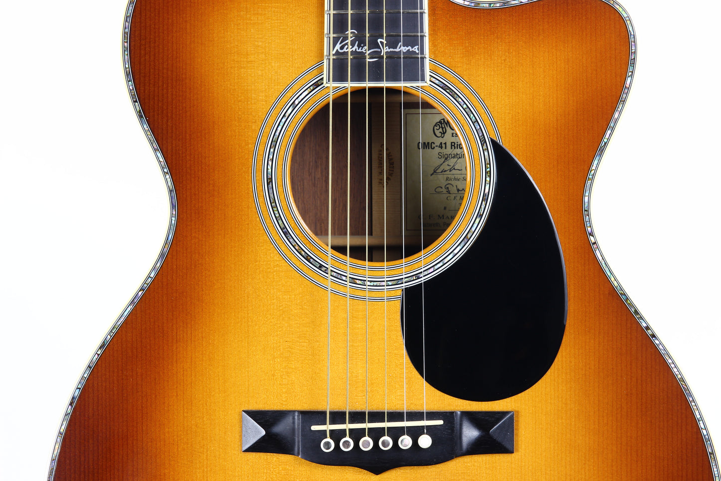 2006 Martin OMC-41 Richie Sambora Signature 6-String Madagascar Rosewood Acoustic Guitar - om45 om42 signed label