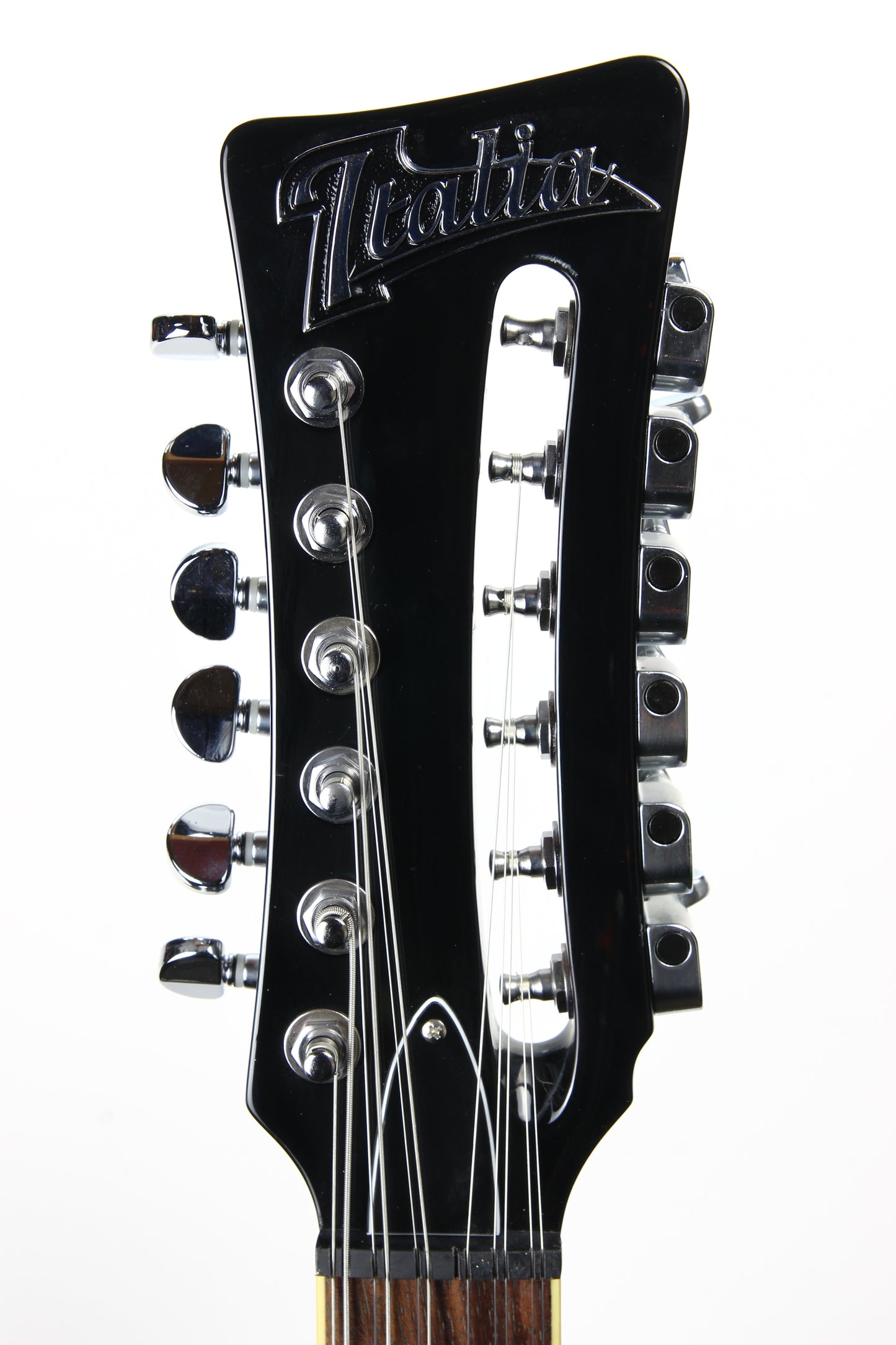 2012 Italia Rimini 12-String BLACK -- Semi Hollowbody Electric Guitar, Trev Wilkerson Design