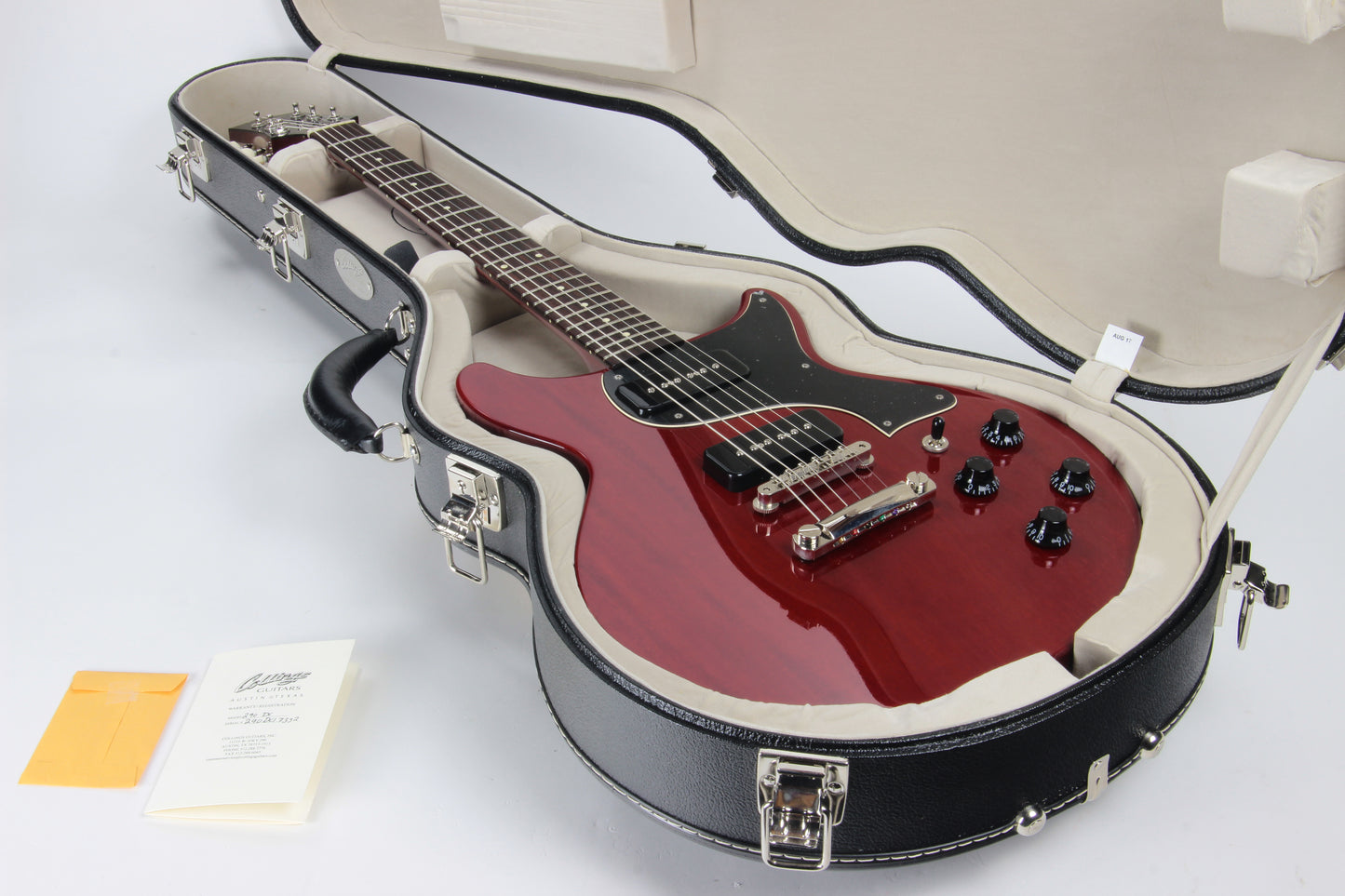 MINTY 2017 Collings 290 DC 1959 Faded Crimson - Lollar Handwound Pickups Cherry Finish, Ameritage Case!