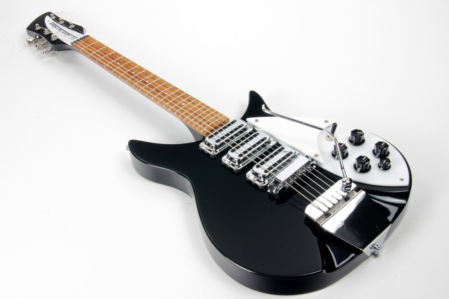 2016 Rickenbacker 325c64 Miami 325 Jetglo Black VOX Python Strap John Lennon!