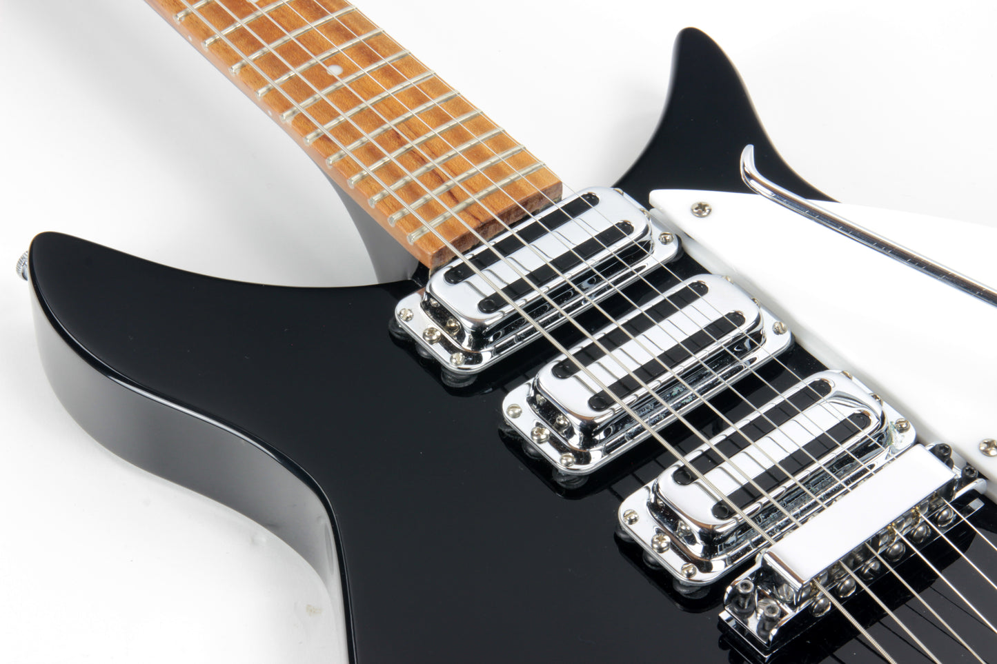 2016 Rickenbacker 325c64 Miami 325 Jetglo Black VOX Python Strap John Lennon!