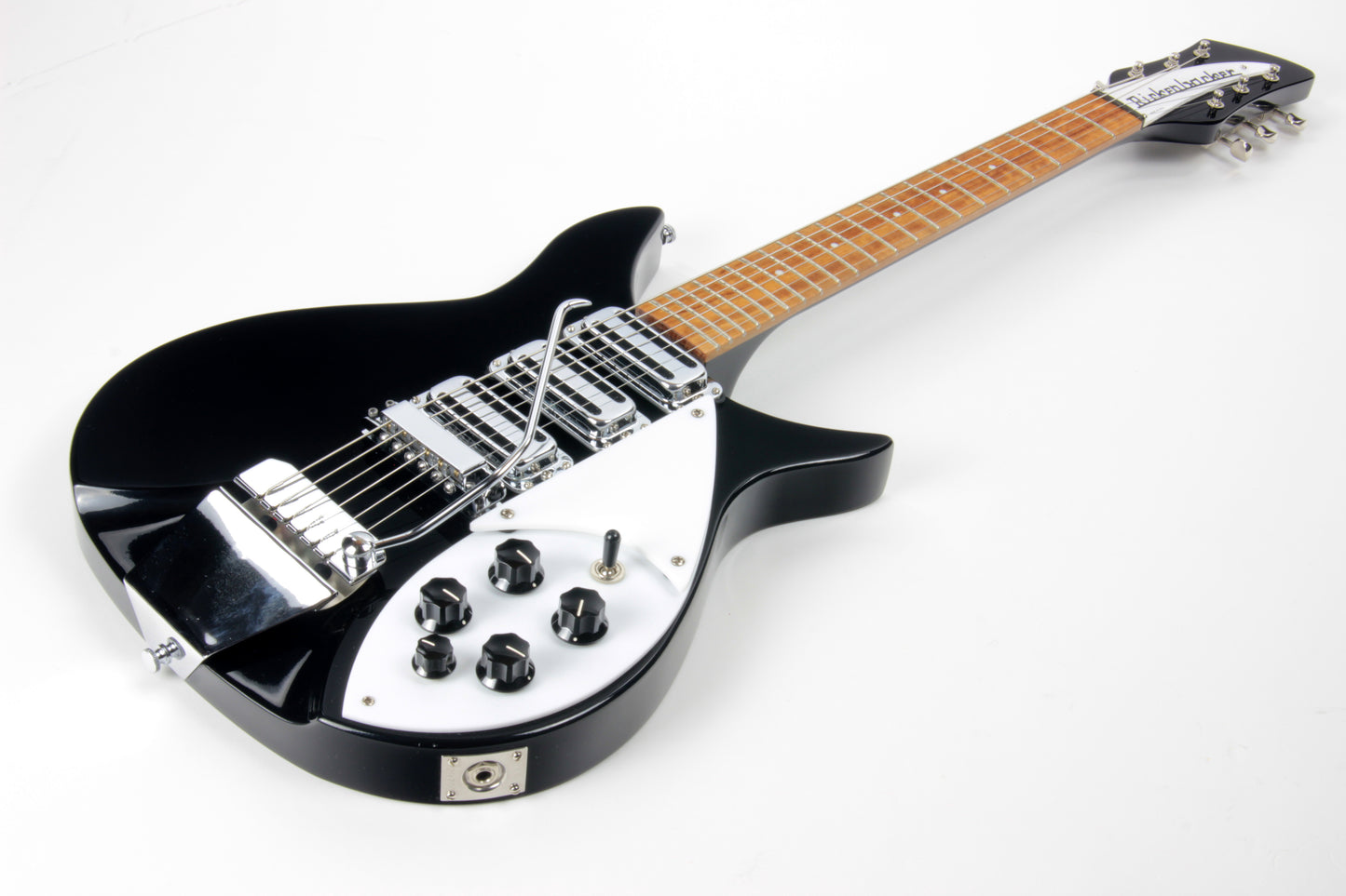 2016 Rickenbacker 325c64 Miami 325 Jetglo Black VOX Python Strap John Lennon!