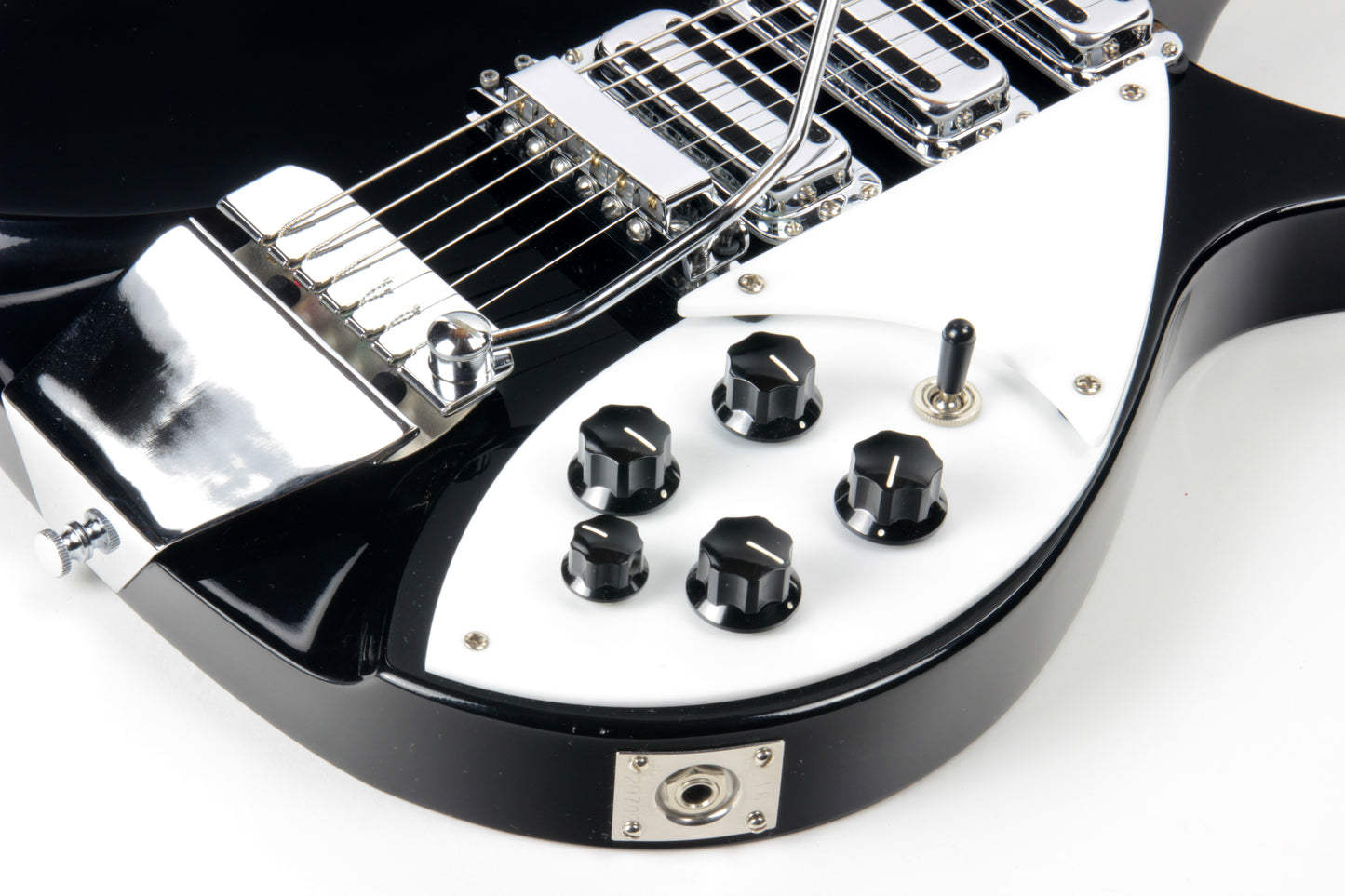 2016 Rickenbacker 325c64 Miami 325 Jetglo Black VOX Python Strap John Lennon!