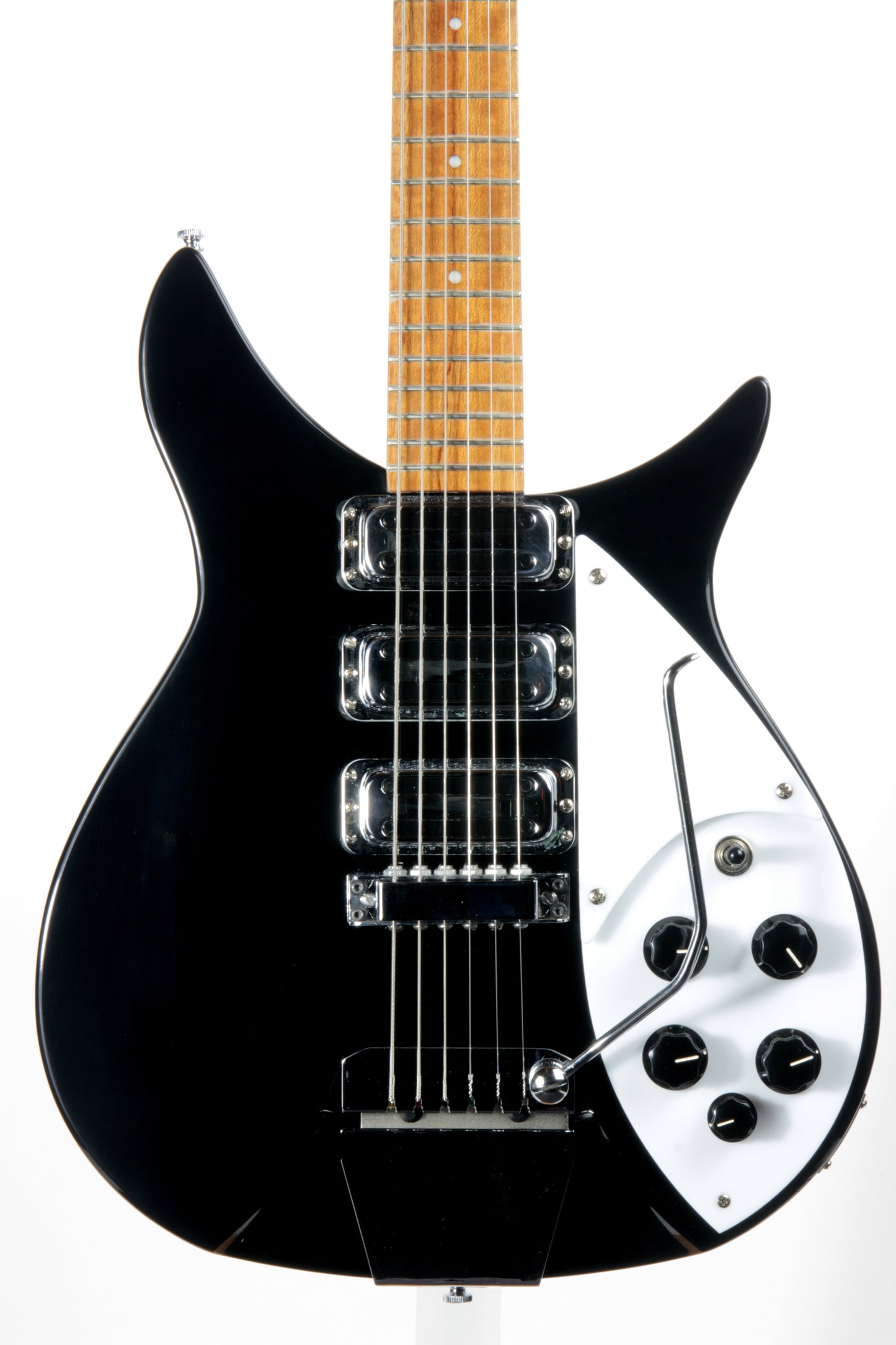 2016 Rickenbacker 325c64 Miami 325 Jetglo Black VOX Python Strap John Lennon!