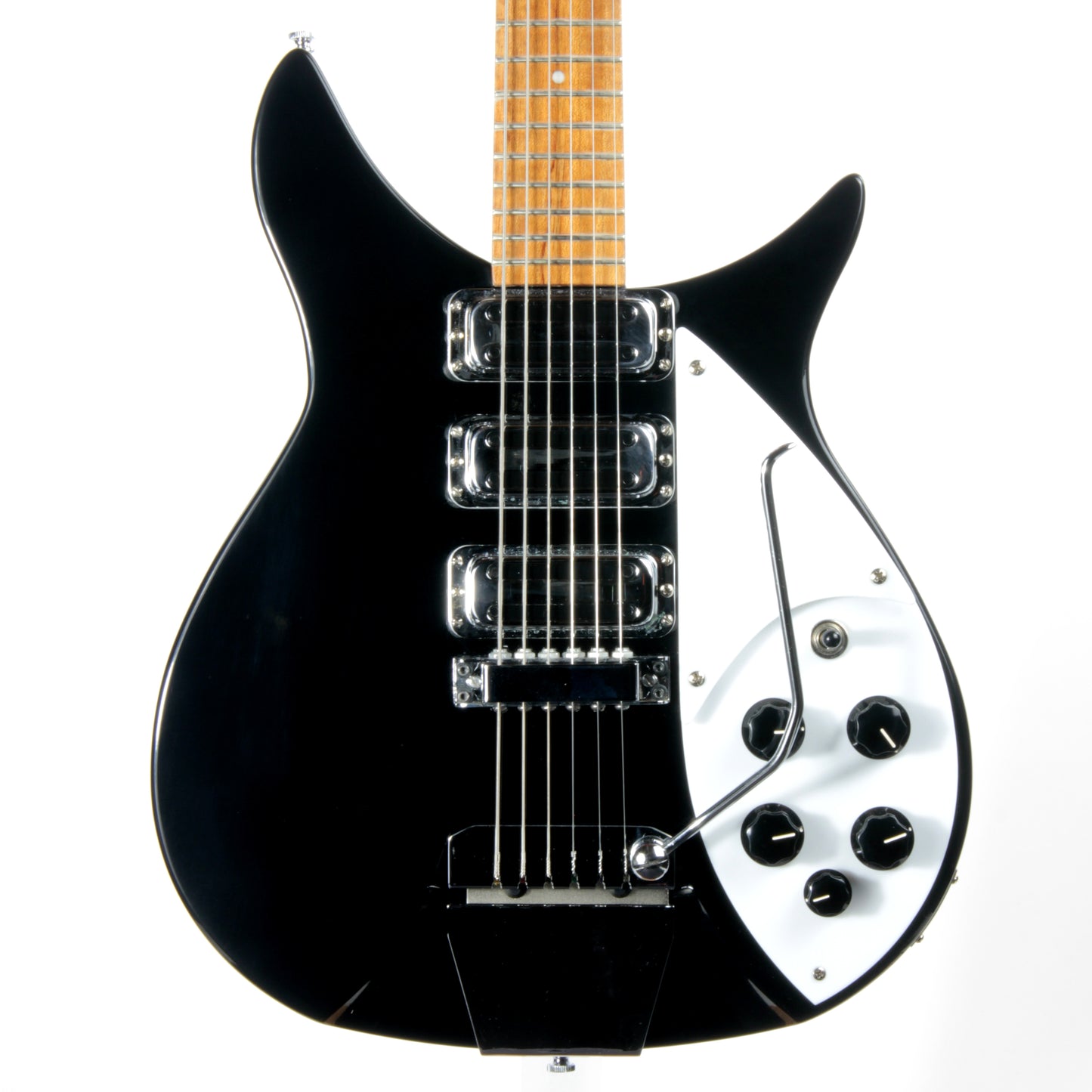 2016 Rickenbacker 325c64 Miami 325 Jetglo Black VOX Python Strap John Lennon!