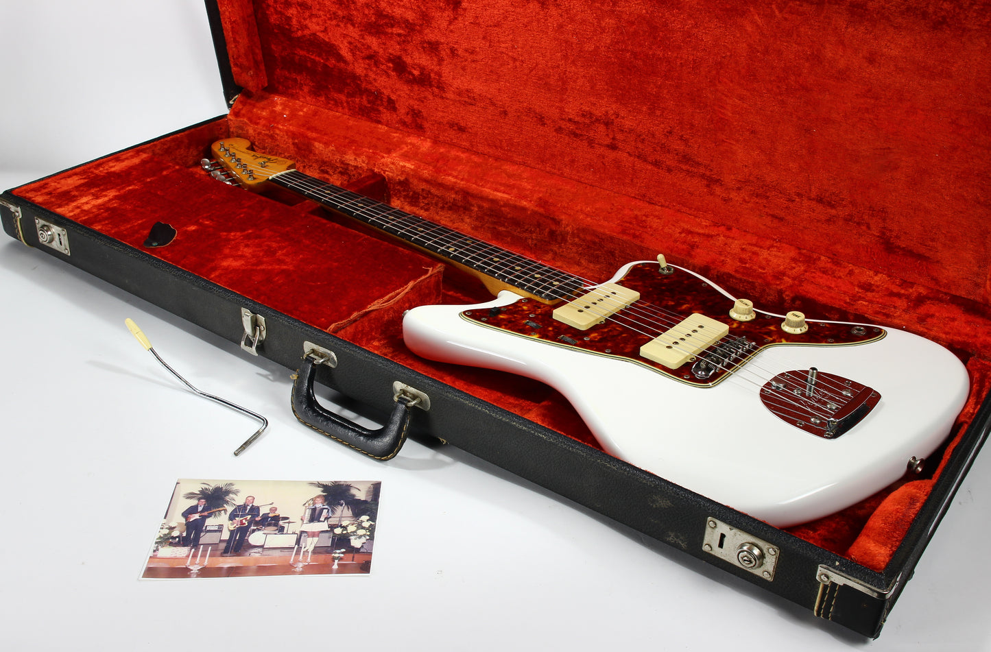 1960 Fender Jazzmaster Pre-CBS Slab-Board Vintage Offset Guitar -- Pic of Original Owner! jaguar stratocaster