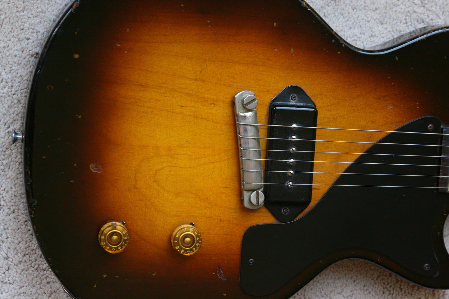 RARE 1954 Gibson Les Paul Jr 2-PIECE MAPLE BODY! Junior Standard