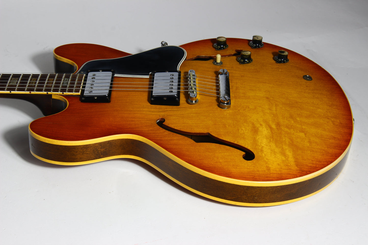 1965 Gibson ES-335 TD w/ Original Case - WIDE 1964 NUT, 2 PAT # PAF's, No Breaks!