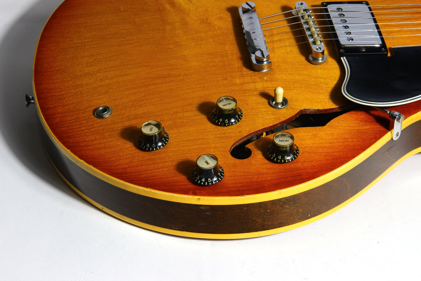 1965 Gibson ES-335 TD w/ Original Case - WIDE 1964 NUT, 2 PAT # PAF's, No Breaks!
