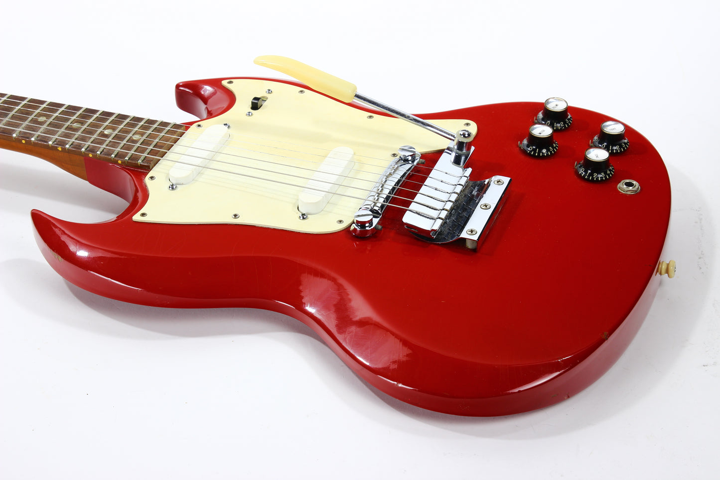 1966 Gibson SG Melody Maker D Vintage Electric Guitar FIRE ENGINE RED -- 100% Original w/ Case, Cardinal