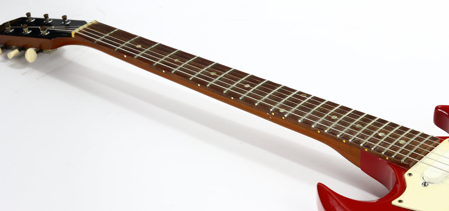 1966 Gibson SG Melody Maker D Vintage Electric Guitar FIRE ENGINE RED -- 100% Original w/ Case, Cardinal