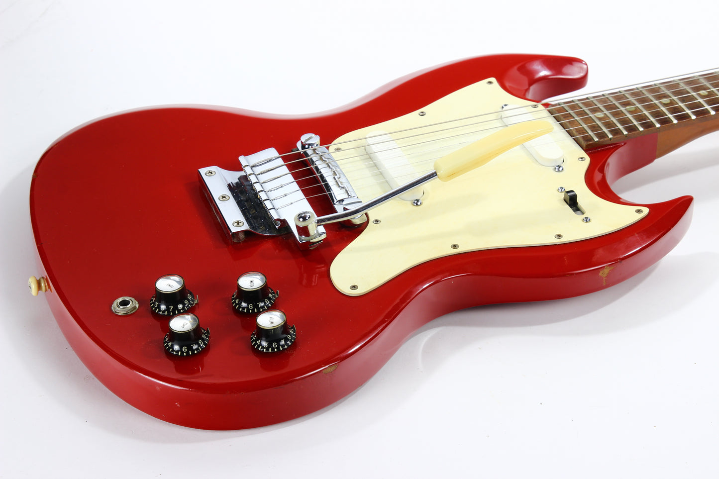 1966 Gibson SG Melody Maker D Vintage Electric Guitar FIRE ENGINE RED -- 100% Original w/ Case, Cardinal