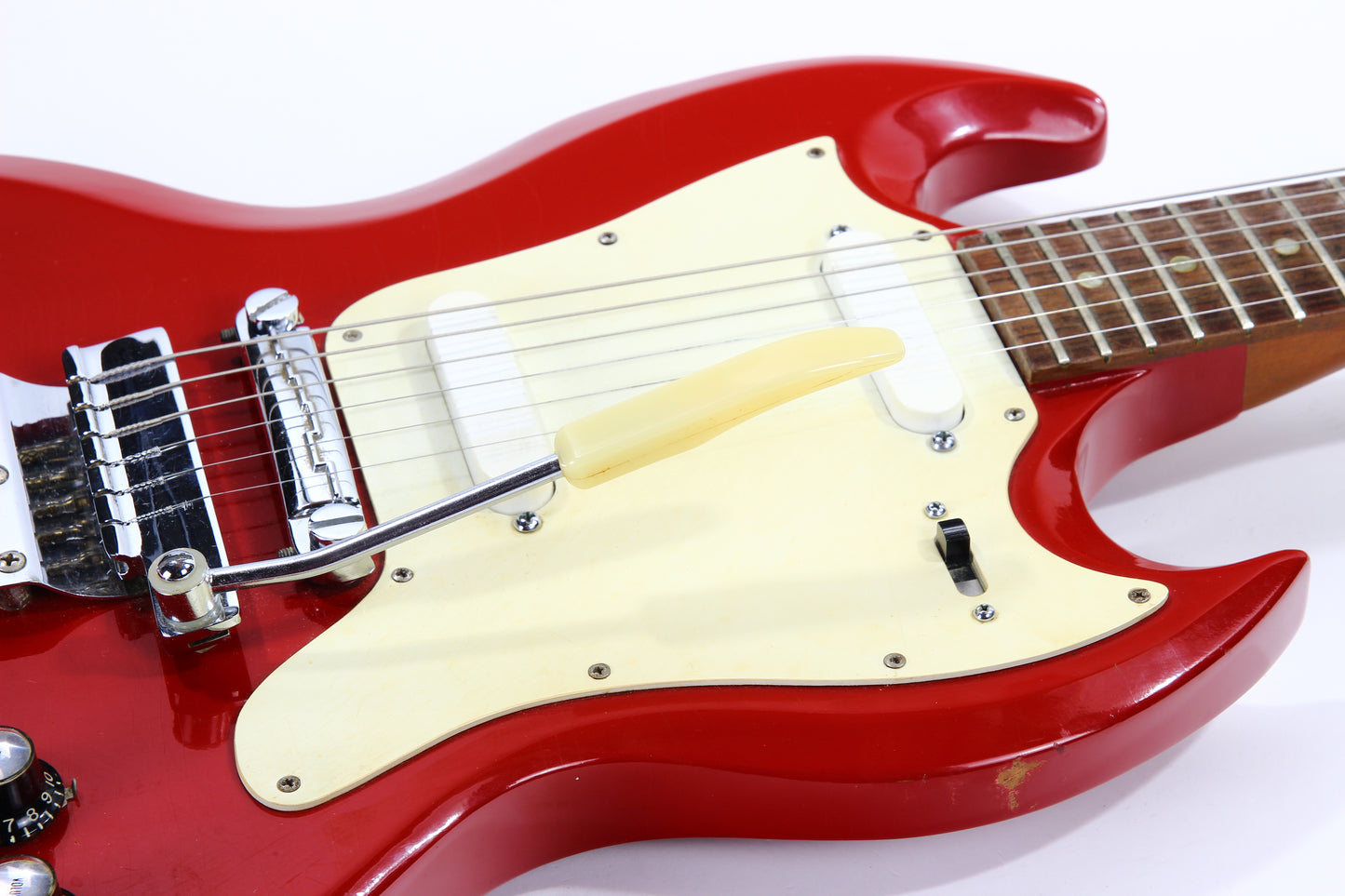 1966 Gibson SG Melody Maker D Vintage Electric Guitar FIRE ENGINE RED -- 100% Original w/ Case, Cardinal