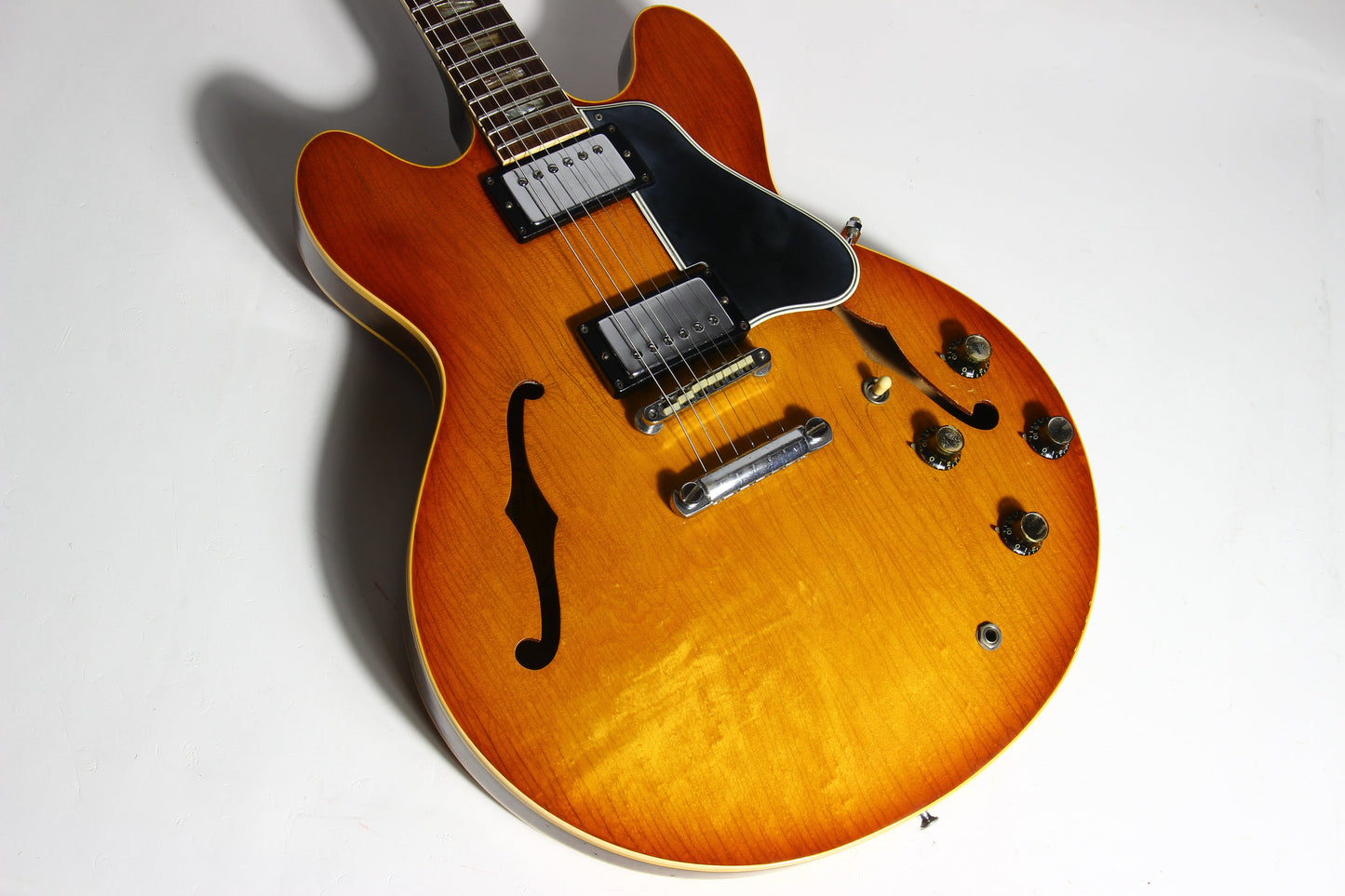 1965 Gibson ES-335 TD w/ Original Case - WIDE 1964 NUT, 2 PAT # PAF's, No Breaks!