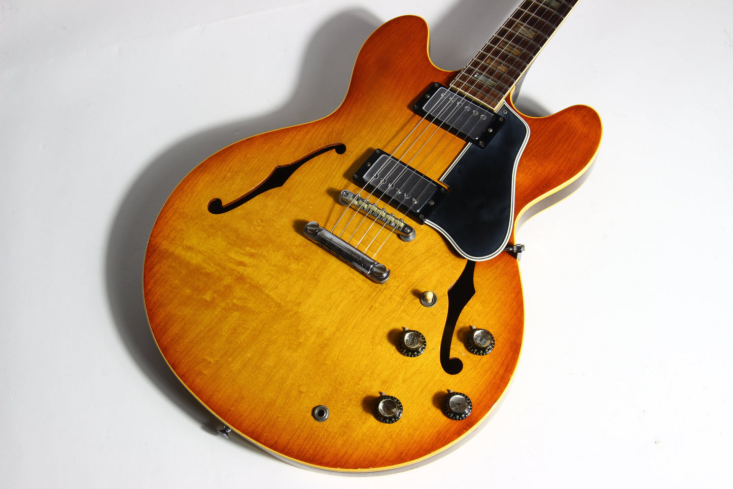 1965 Gibson ES-335 TD w/ Original Case - WIDE 1964 NUT, 2 PAT # PAF's, No Breaks!