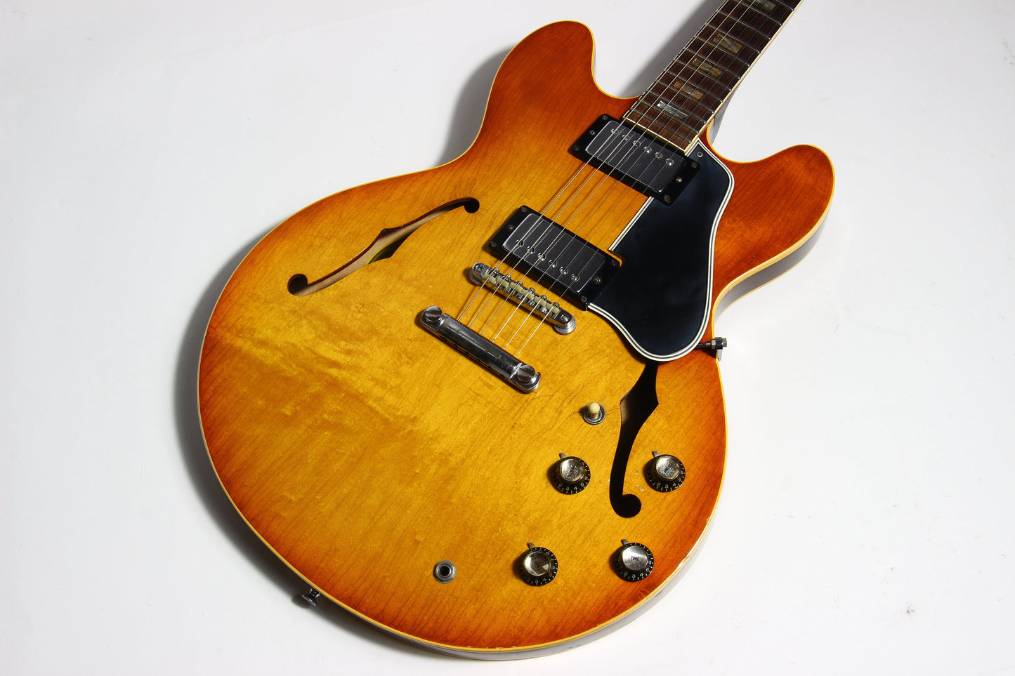 1965 Gibson ES-335 TD w/ Original Case - WIDE 1964 NUT, 2 PAT # PAF's, No Breaks!