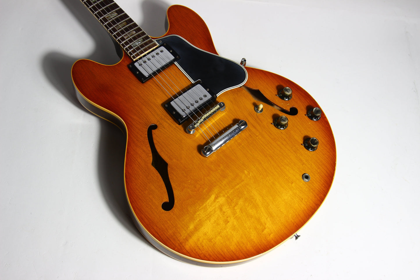 1965 Gibson ES-335 TD w/ Original Case - WIDE 1964 NUT, 2 PAT # PAF's, No Breaks!