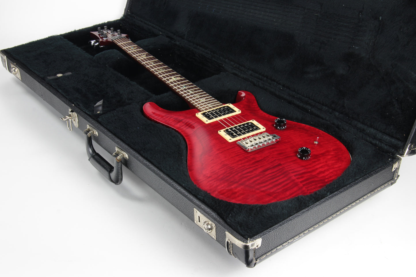 1987 PRS Custom 24 Guitar BRAZILIAN ROSEWOOD Paul Reed Smith - Scarlet Red, Bird Inlays
