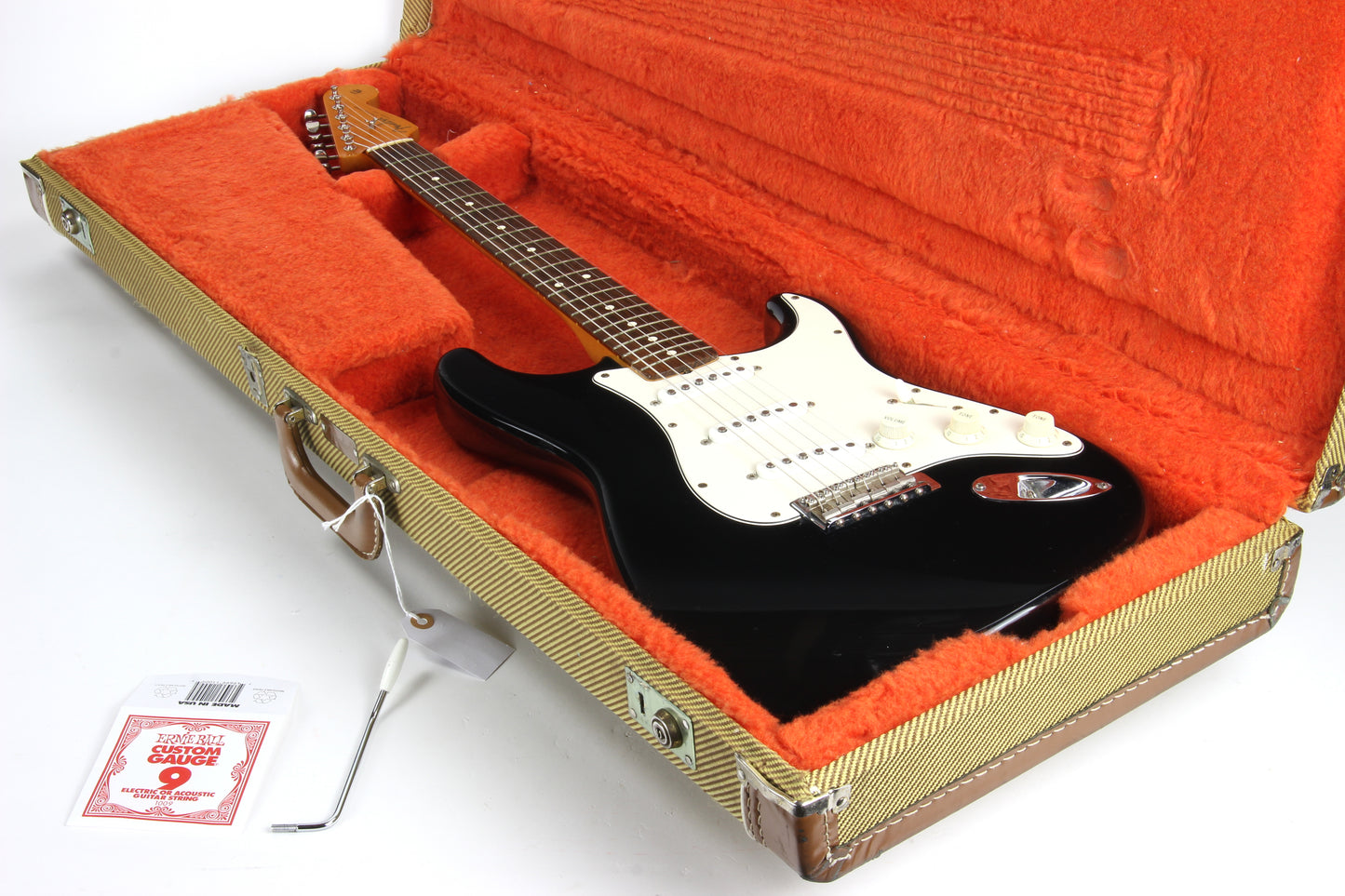 1996 Fender American Vintage '62 Reissue Stratocaster AVRI Black Strat 1962 USA Made