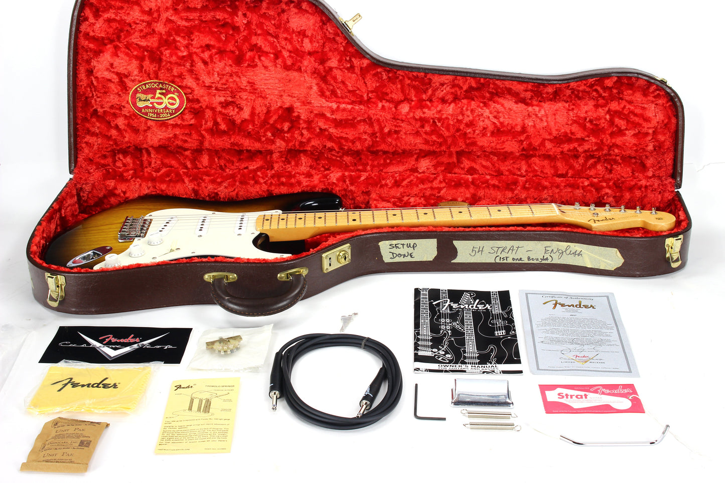 2004 Fender JOHN ENGLISH Masterbuilt '54 Stratocaster 50th Anniversary Custom Shop Strat 1954