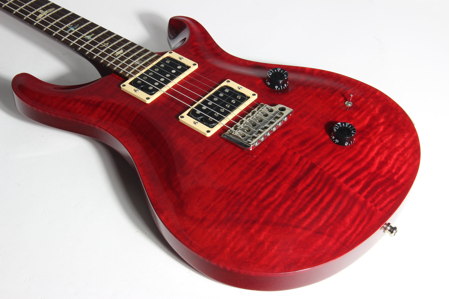 1987 PRS Custom 24 Guitar BRAZILIAN ROSEWOOD Paul Reed Smith - Scarlet Red, Bird Inlays