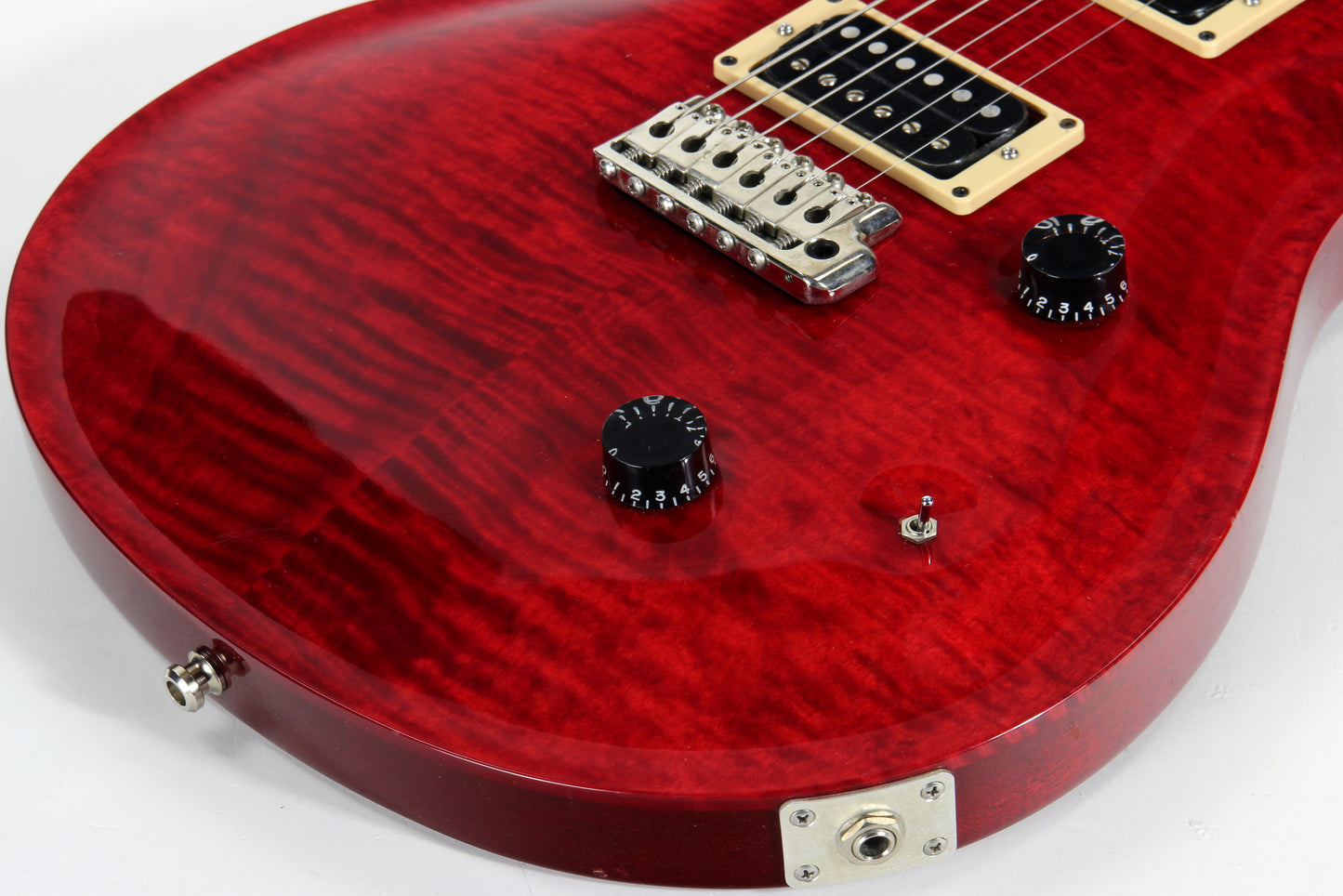 1987 PRS Custom 24 Guitar BRAZILIAN ROSEWOOD Paul Reed Smith - Scarlet Red, Bird Inlays