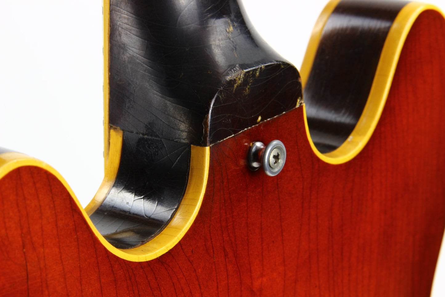 1965 Gibson ES-335 TD w/ Original Case - WIDE 1964 NUT, 2 PAT # PAF's, No Breaks!